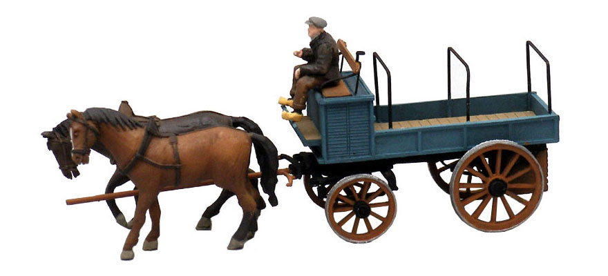 Voiture de ferme ouverte H0 1:87 Modèle fini en résine, peint Artitec 387.63  