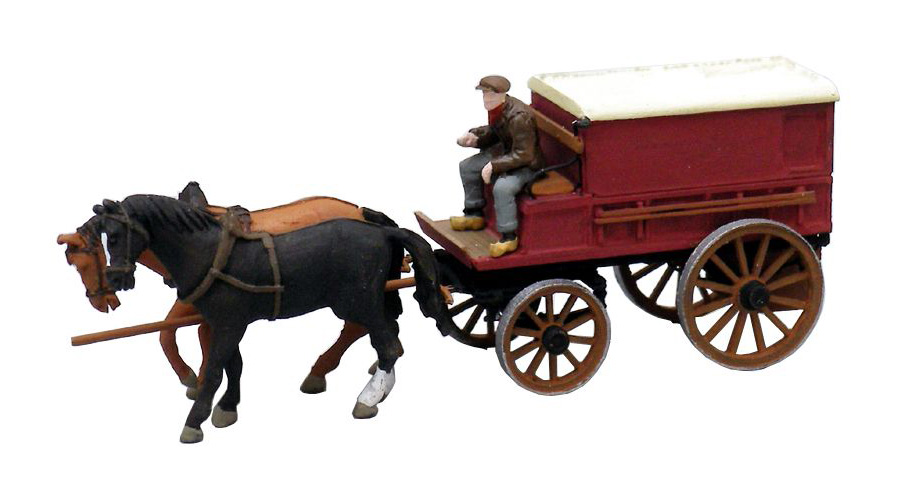 Voiture de ferme fermée H0 1:87 Modèle fini en résine, peint Artitec 387.64  