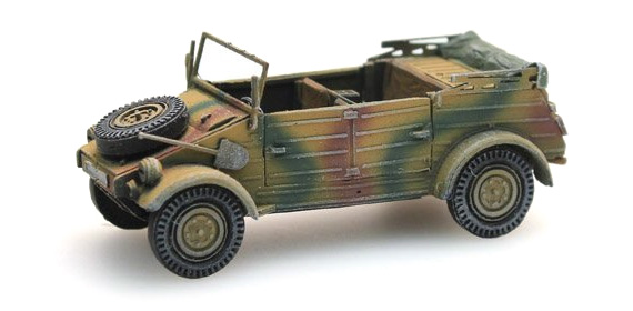 WM Kübelwg. VW82 camouflage H0 1:87 Modèle fini en résine, peint Artitec 387.77-CM  