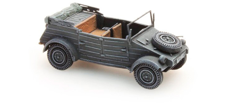 WM Wagon à benne VW82 gris H0 1:87 Modèle fini en résine, peint Artitec 387.77-GR  