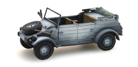 WM Kübelwg. VW82 gris-camouflage d'hiver H0 1:87 Modèle fini en résine, peint Artitec 387.77-WG  