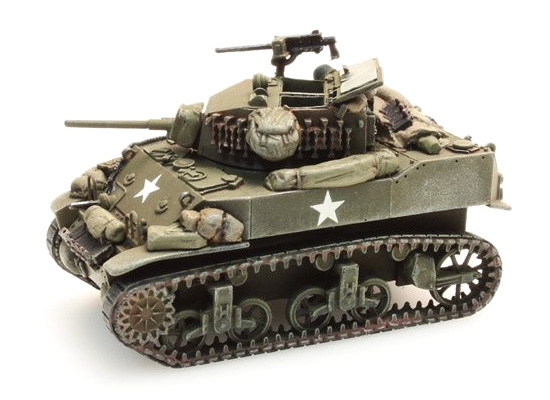 US M5A1 Stuart Light stow. 2 H0 1:87 Modèle fini en résine, peint Artitec 387.79-S2  