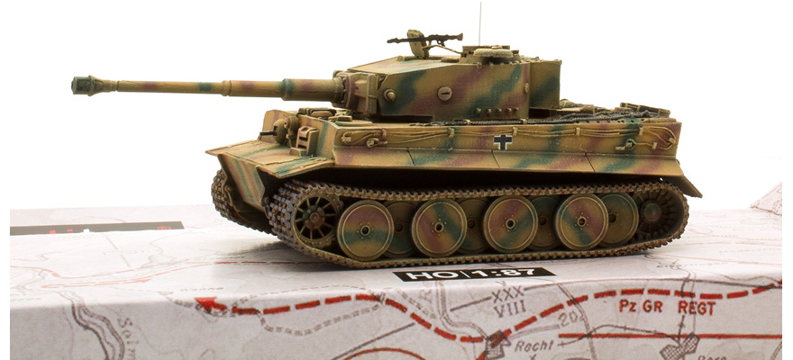WM Tiger I 1943 camouflage H0 1:87 Modèle fini en résine, peint Artitec 387.102-CM  