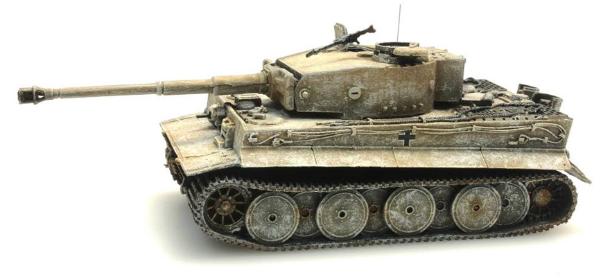 WM Tiger I 1943 jaune-camouflage d'hiver H0 1:87 Modèle fini en résine, peint Artitec 387.102-WY  