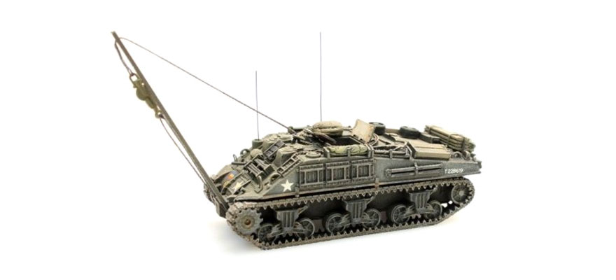 UK Sherman M4A4 ARV H0 1:87 Modèle fini en résine, peint Artitec 387.104  