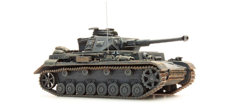 WM PzKampfwg IV F 2 front de l'est gris H0 1:87 Modèle fini en résine, peint Artitec 387.108-GR  