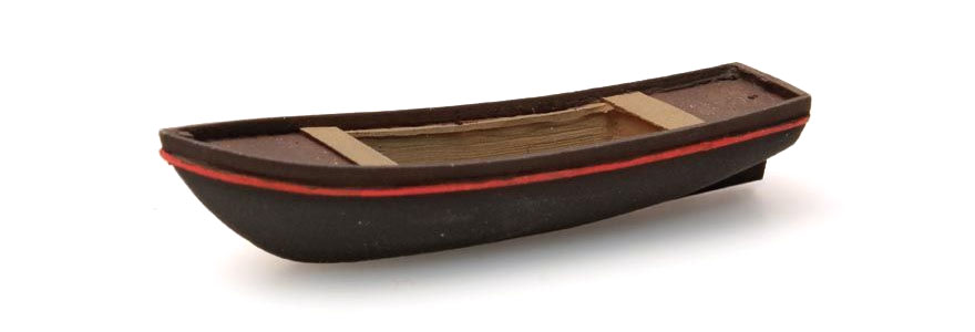 Bateau à rames Kempenaar H0 1:87 Modèle fini en résine, peint Artitec 387.143  