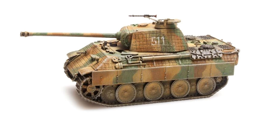 WM Panther ausf. A zimmerit H0 1:87 Modèle fini en résine, peint Artitec 387.156  