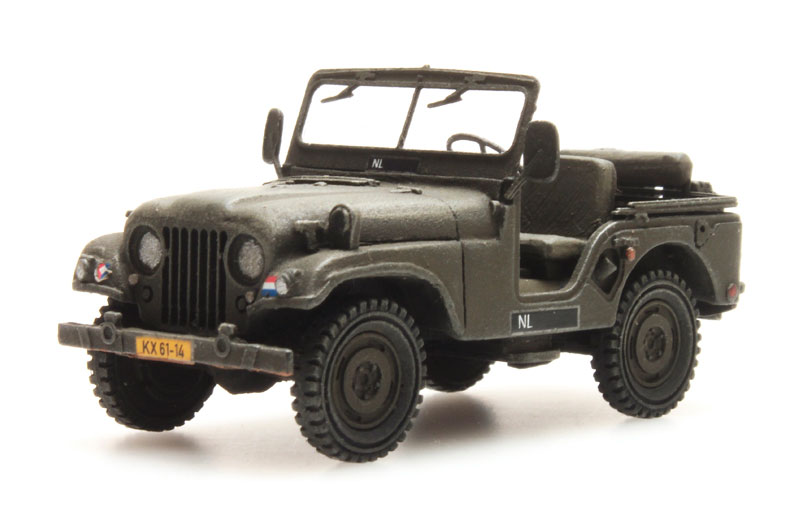 NL Nekaf Jeep H0 1:87 Modèle fini en résine, peint Artitec 387.169  