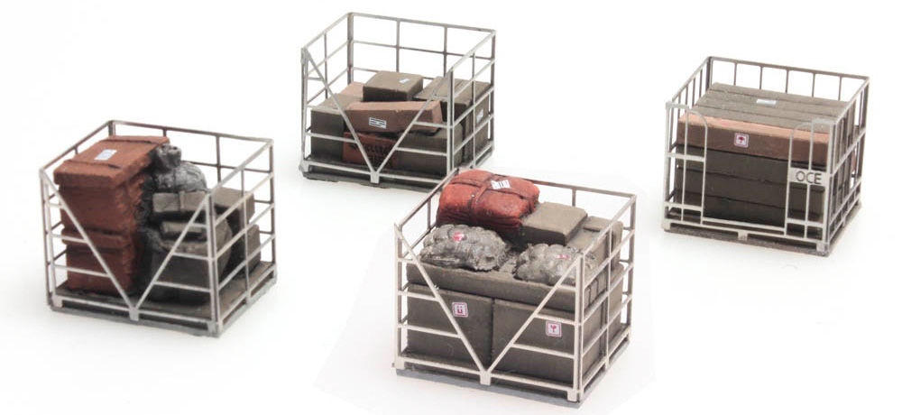 Palettes en fil métallique H0 1:87 Modèle fini en résine, peint Artitec 387.222  