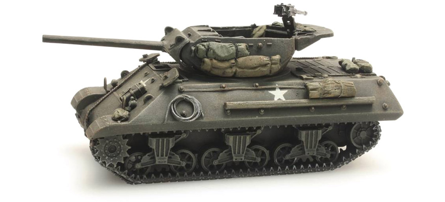 US M10A1 Tank Destroyer H0 1:87 Modèle fini en résine, peint Artitec 387.233  