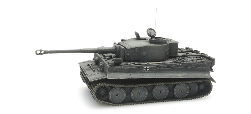 WM Tiger I Früh gris H0 1:87 Modèle fini en résine, peint Artitec 387.245  