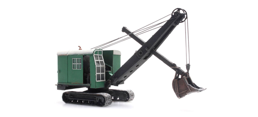 Bucyrus RB-17 Excavator H0 1:87 Modèle fini en résine, peint Artitec 387.260  