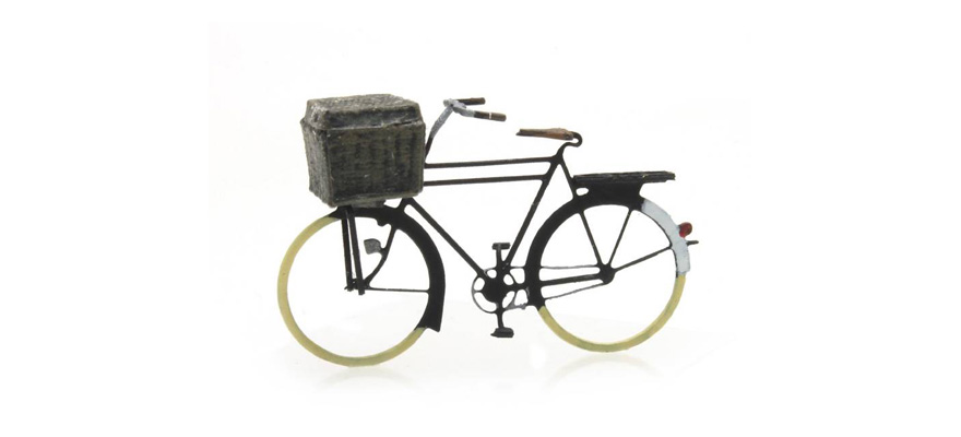 Vélo de boulanger H0 1:87 Modèle fini en résine, peint Artitec 387.271  
