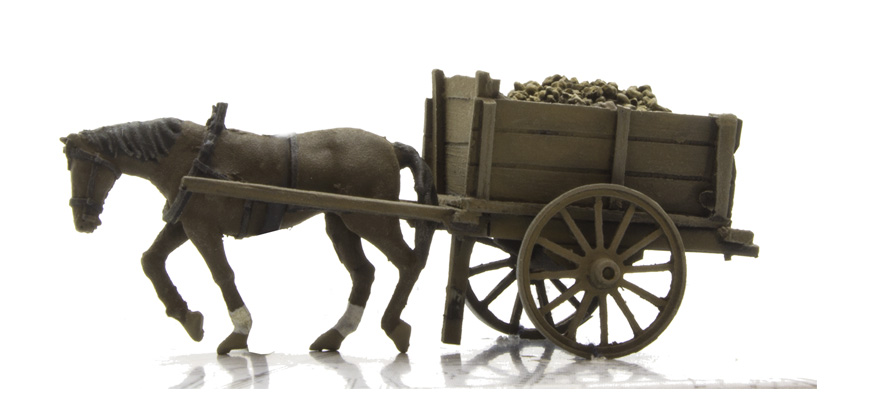 Chariot à betteraves H0 1:87 Modèle fini en résine, peint Artitec 387.287  