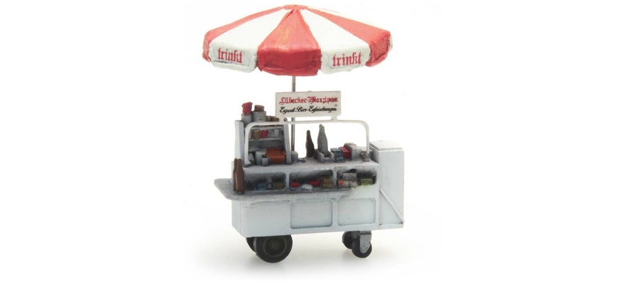 Chariot à buffet "Trinkt H0 1:87 Modèle fini en résine, peint Artitec 387.289  