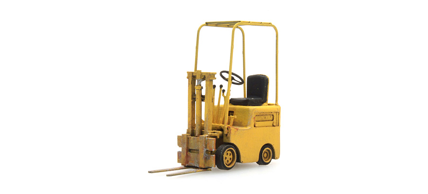 Chariot élévateur jaune H0 1:87 Modèle fini en résine, peint Artitec 387.292  