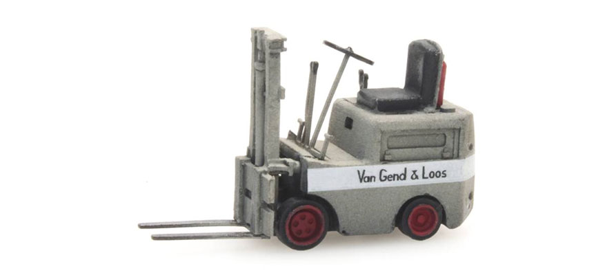 Chariot élévateur VG&amp;L gris H0 1:87 Modèle fini en résine, peint Artitec 387.293  