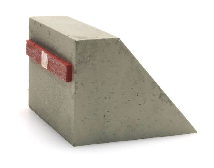 Butoir en béton H0 1:87 Modèle fini en résine, peint Artitec 387.295  