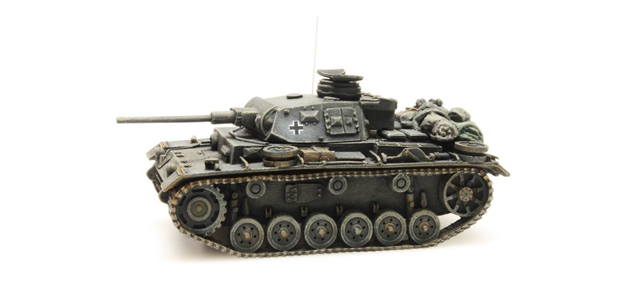 WM pzkw III ausf J gris H0 1:87 Modèle fini en résine, peint Artitec 387.315  