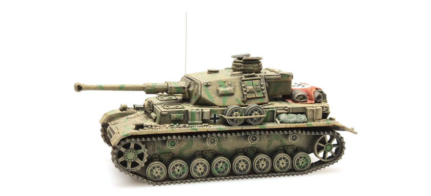WM pzkw IV ausf F-2 camo H0 1:87 Modèle fini en résine, peint Artitec 387.320  