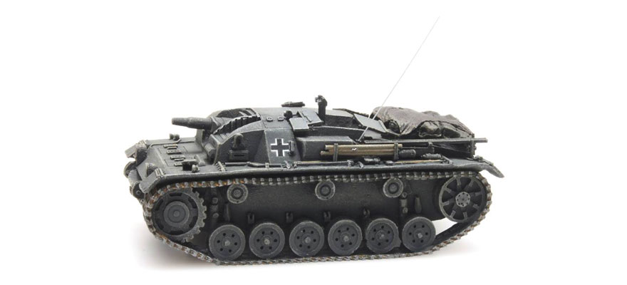 WM stug III ausf B gris H0 1:87 Modèle fini en résine, peint Artitec 387.323  