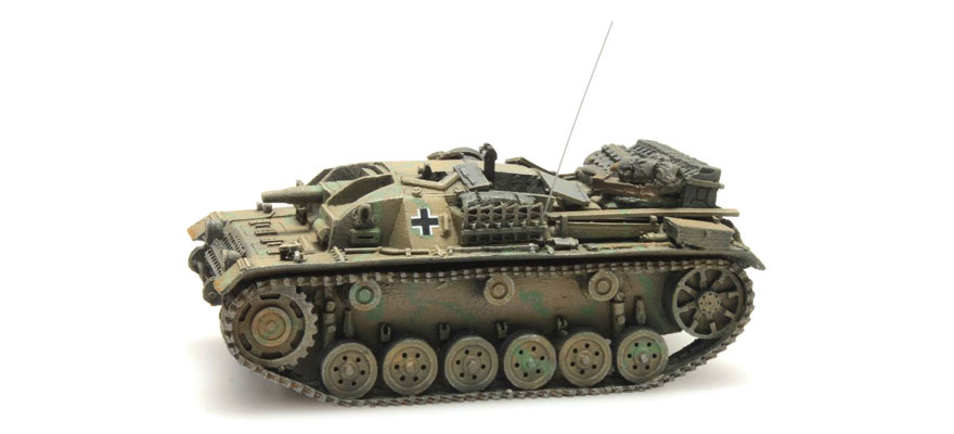 WM stug III ausf C/D camo H0 1:87 Modèle fini en résine, peint Artitec 387.324  