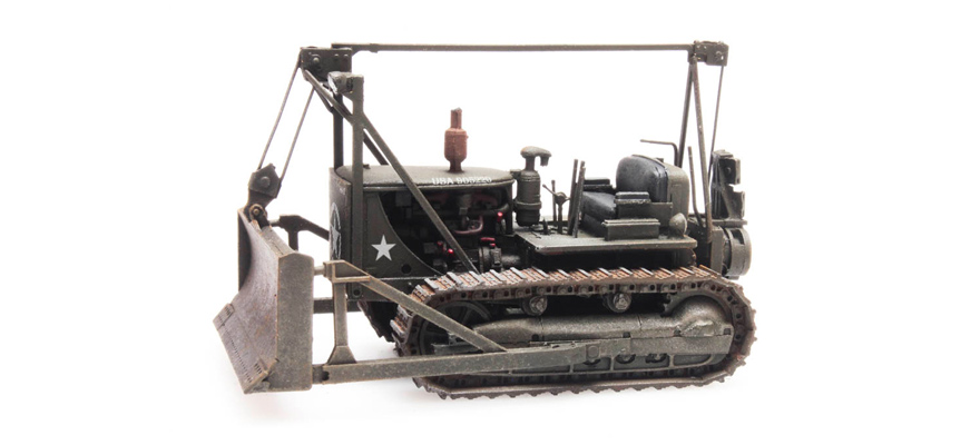 Bouteur sur chenilles US D7 H0 1:87 Modèle fini en résine, peint Artitec 387.338  