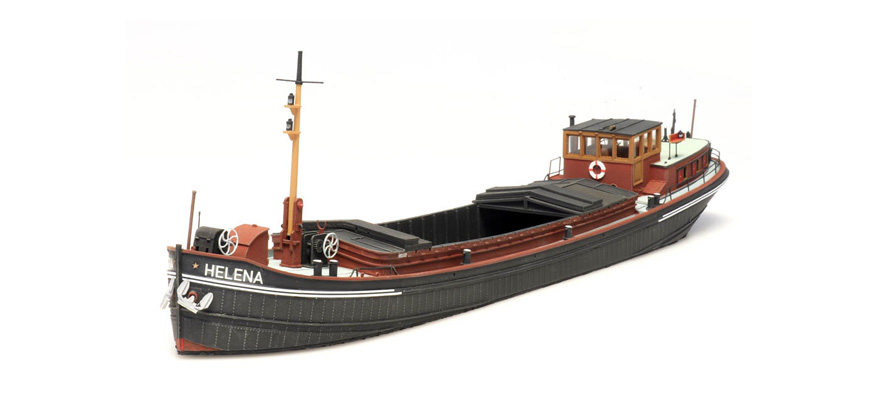 Péniche rhénane 150 tonnes H0 1:87 Modèle fini en résine, peint Artitec 387.341  