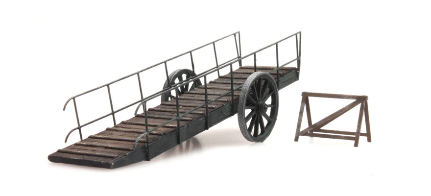 Rampe de chargement mobile H0 1:87 Modèle fini en résine, peint Artitec 387.372  