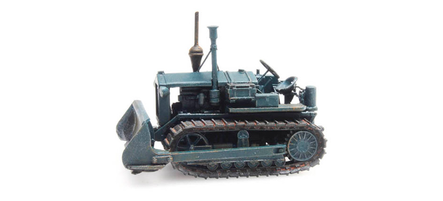 Bulldozer Hanomag K50 H0 1:87 Modèle fini en résine, peint Artitec 387.377  