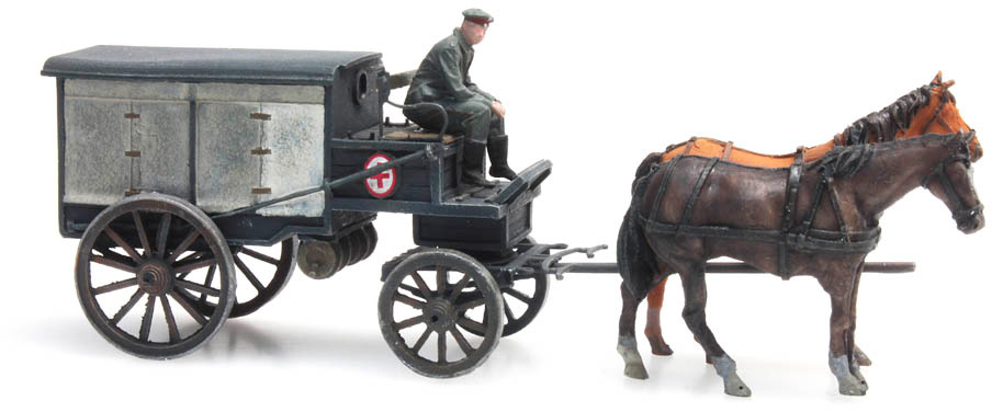 WWI Ambulance H0 1:87 Modèle fini en résine, peint Artitec 387.386  