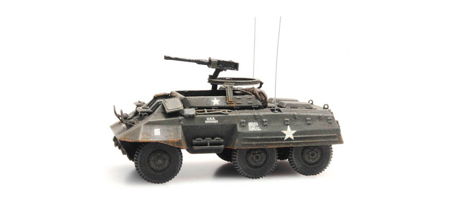 US M20 Scout car H0 1:87 Modèle fini en résine, peint Artitec 387.389  