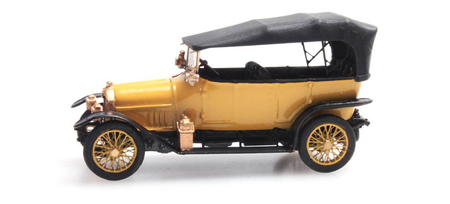 Audi 10/28 Civil jaune H0 1:87 Modèle fini en résine, peint Artitec 387.406  