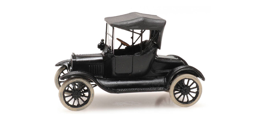 T-Ford Runabout capote fermée H0 1:87 Modèle fini en résine, peint Artitec 387.413  