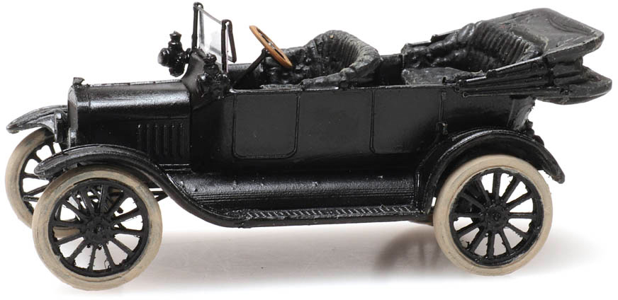 T-Ford Touring Capote ouverte H0 1:87 Modèle fini en résine, peint Artitec 387.416  