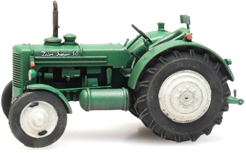 Tracteur Zetor Super 50 H0 1:87 Modèle fini en résine, peint Artitec 387.420  