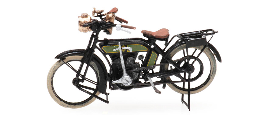 Moto NSU époque I civile H0 1:87 Modèle fini en résine, peint Artitec 387.422  