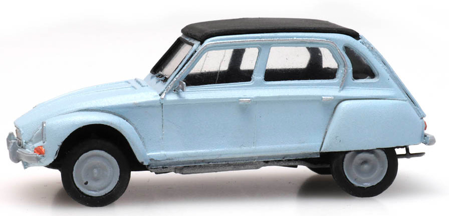 Citroën Dyane bleu H0 1:87 Modèle fini en résine, peint Artitec 387.435  
