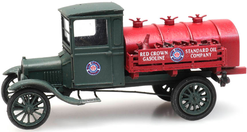 Ford Model TT Citerne Standard Oil H0 1:87 Modèle fini en résine, peint Artitec 387.440  