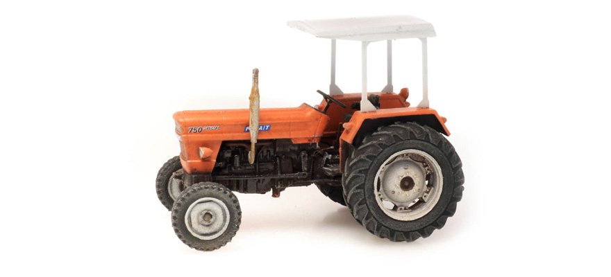 Tracteur Fiat 750 Special avec toit ouvrant H0 1:87 Modèle fini en résine, peint Artitec 387.445  