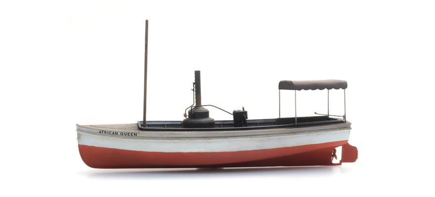 Bateau à vapeur (109mm) H0 1:87 Modèle fini en résine, peint Artitec 387.460  