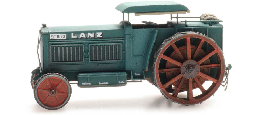 Tracteur Lanz civil H0 1:87 Modèle fini en résine, peint Artitec 387.465  