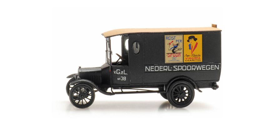 Ford TT Chemins de fer néerlandais H0 1:87 Modèle fini en résine, peint Artitec 387.466  