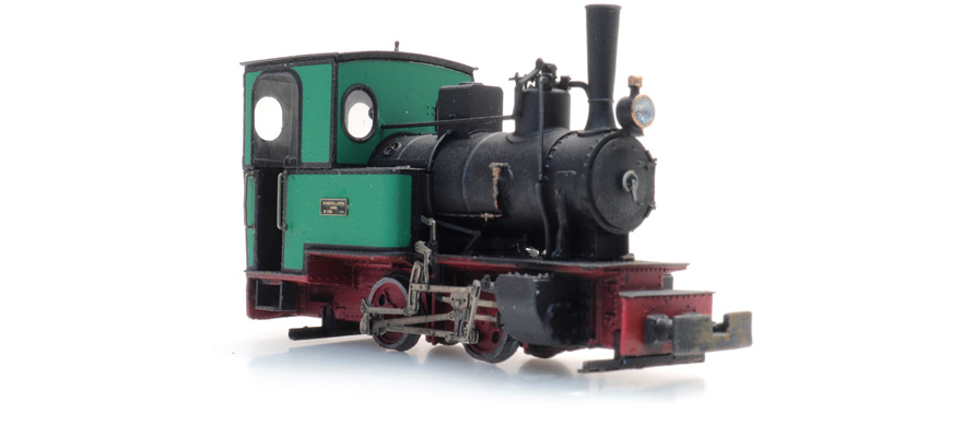 Henschel Fabian locomotive à vapeur pour chemin de fer de campagne H0 1:87 Modèle fini en résine, peint Artitec 387.469  