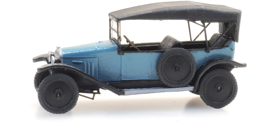 Citroën Type A bleue H0 1:87 Modèle fini en résine, peint Artitec 387.481  