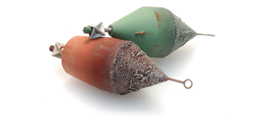 Bouées en forme de tonneau, petites H0 1:87 Modèle fini en résine, peint Artitec 387.489  