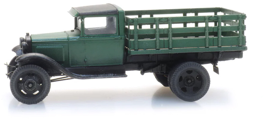 Ford modèle AA Chariot sur pilotis H0 1:87 Modèle fini en résine, peint Artitec 387.498  
