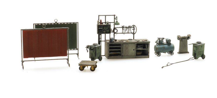 Appareils de soudage H0 1:87 Modèle fini en résine, peint Artitec 387.509  