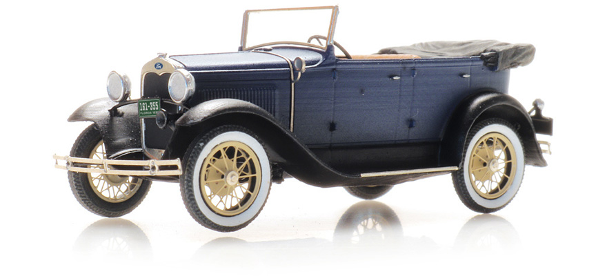 Ford Model A Phaeton Capote ouverte H0 1:87 Modèle fini en résine, peint Artitec 387.522  